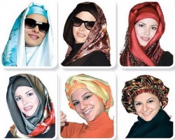  طريقة لف الحجاب الخليجى 