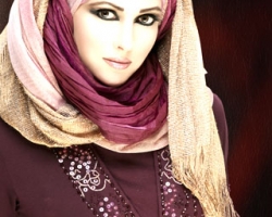  طريقة لف الحجاب الخليجى 